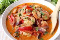 Thai Red Curry Shrimp with Coconut Milk