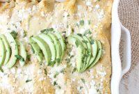 Vegetarian Cheesy Avocado and Corn Enchiladas Recipe