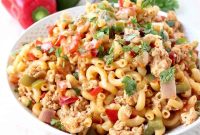 Creamy One-Pot Chicken Fajita Pasta with Peppers