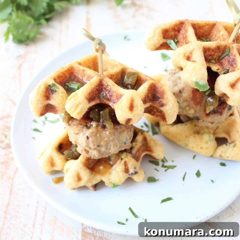 Jalapeño Bacon Waffle and Meatball Sliders Recipe