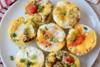 Egg Muffins Recipe with Spinach, Cheese and Bacon