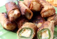 Crispy Jalapeño Popper Egg Rolls with Cream Cheese