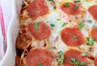 Baked Spaghetti Pizza Recipe
