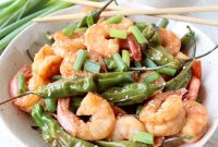 Shishito Pepper and Shrimp Stir-Fry