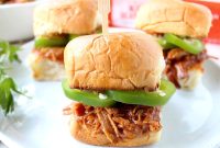 Slow Cooker Hawaiian Chicken Sliders with Pineapple Glaze