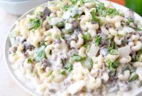 Loaded Philly Cheesesteak Mac and Cheese