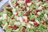 Shaved Brussels Sprouts Salad with Dijon Vinaigrette