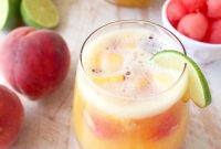White Peach Sangria Recipe for Summer Parties