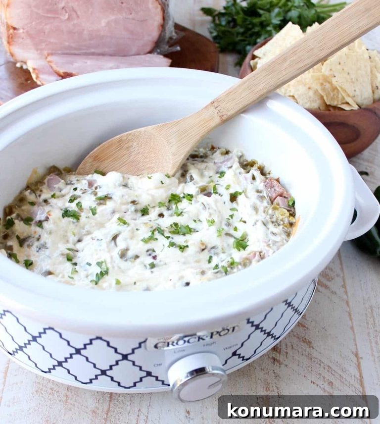 Slow Cooker Ham and Cheese Jalapeno Popper Dip
