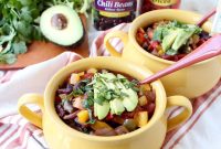 Smoky Vegetarian Chili with Fajita Peppers