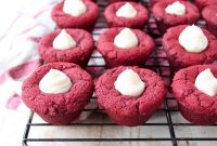 Red Velvet Cookie Cups Recipe with Cream Cheese Filling