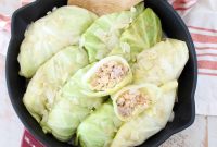 Stuffed Cabbage Rolls with Pork and Sauerkraut