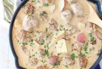 One-Pot German Meatballs and Potatoes Recipe