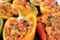 Buffalo Chicken Stuffed Bell Peppers Recipe