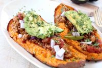 Smoky Chipotle Chili Stuffed Sweet Potatoes Recipe
