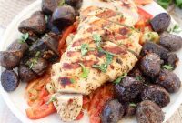 Grilled Cajun Chicken with Bell Pepper Slaw