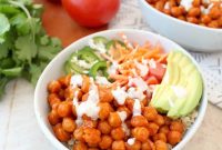 Spicy Vegan Buffalo Chickpea Buddha Bowl Recipe
