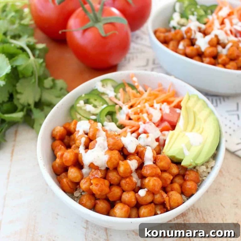 Spicy Vegan Buffalo Chickpea Buddha Bowl Recipe