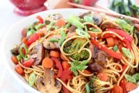 General Tso’s Vegetarian Noodle Stir-Fry Recipe