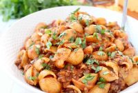 Cheesy Enchilada-Style Pasta Bake