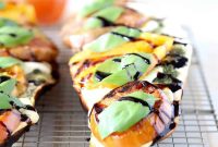 Grilled Caprese Pizza on French Bread