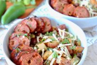 Grilled Sausage Potato Bowls with Peppers