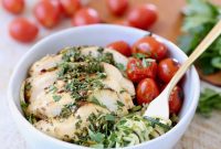 Chimichurri Chicken Zucchini Noodle Bowl