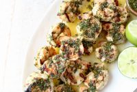 Grilled Chimichurri Shrimp Skewers