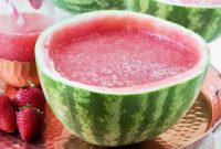 Strawberry Watermelon Wine Slushies Recipe