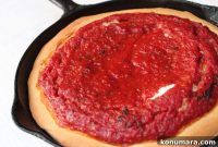Chicago-Style Deep-Dish Pizza with Chunky Tomato Sauce