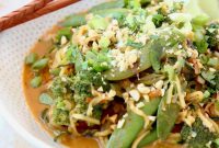 Vegan Zucchini Noodle Pad Thai with Peanut Sauce