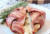 Garlic Herb Bacon-Wrapped Brie Bites
