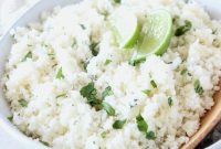 Zesty Cilantro Lime Cauliflower Rice Recipe
