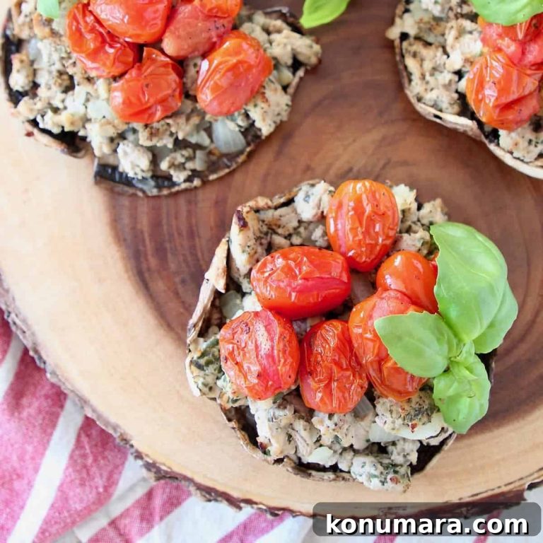Whole30 Italian Stuffed Portobello Mushrooms Recipe