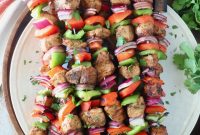 Grilled Chipotle Lime Fajita Chicken Skewers