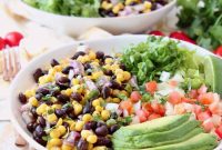 Loaded Vegan Burrito Bowl with Black Beans and Avocado