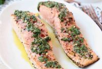 Grilled Salmon with Chimichurri Sauce
