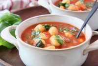 Creamy Tomato Basil Gnocchi Soup Recipe
