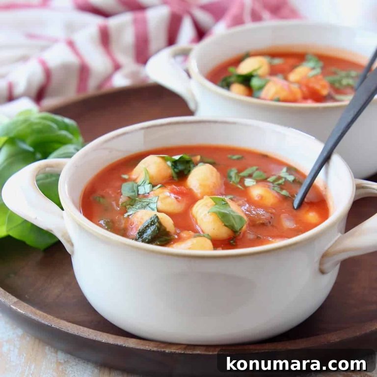 Creamy Tomato Basil Gnocchi Soup Recipe