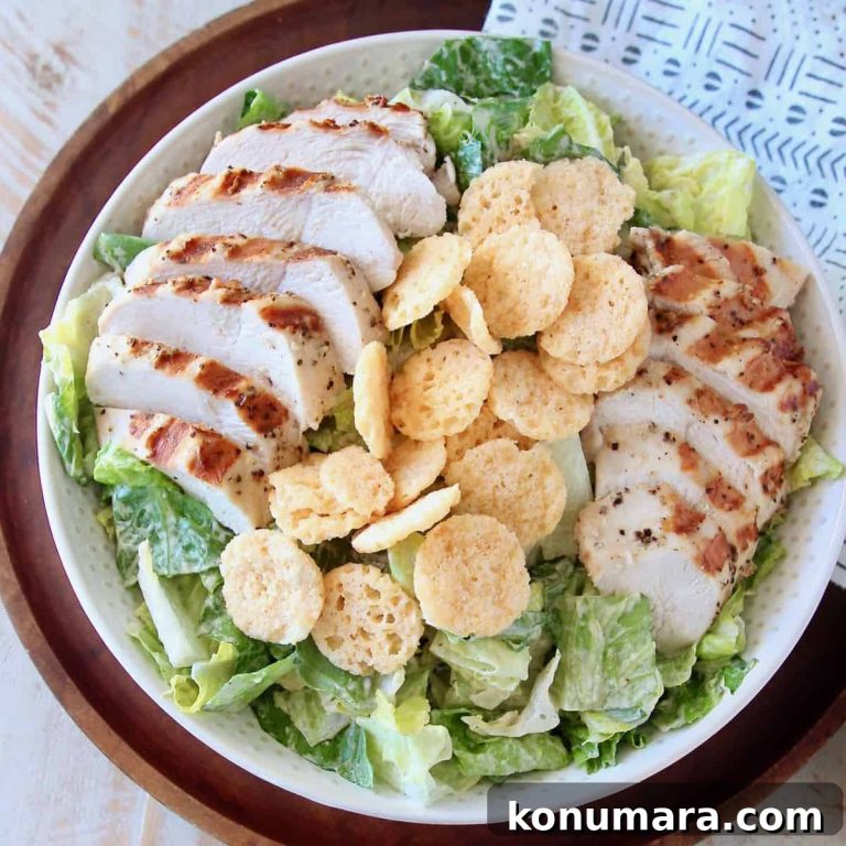 Chicken Caesar Salad with Creamy Cashew Dressing