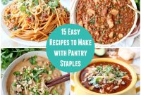 15 Pantry Staple Recipes with Shopping List