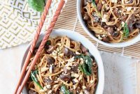 Vegetarian Dan Dan Noodles with Spicy Sichuan Peanut Sauce