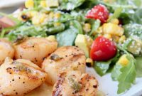 Grilled Scallops in Spicy Jalapeño-Lemon Butter Sauce