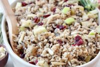Wild Rice Pilaf with Apples and Cranberries