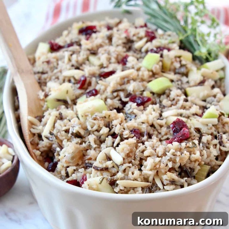 Wild Rice Pilaf with Apples and Cranberries
