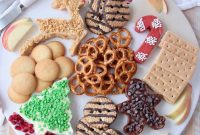 Holiday Dessert Charcuterie Board with Cream Cheese Dip