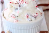 Homemade No-Churn Peppermint Bark Ice Cream
