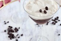 Espresso Martini Topped with Vanilla Whipped Cream