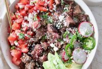Grilled Steak Bowl Recipe with Cilantro Lime Rice