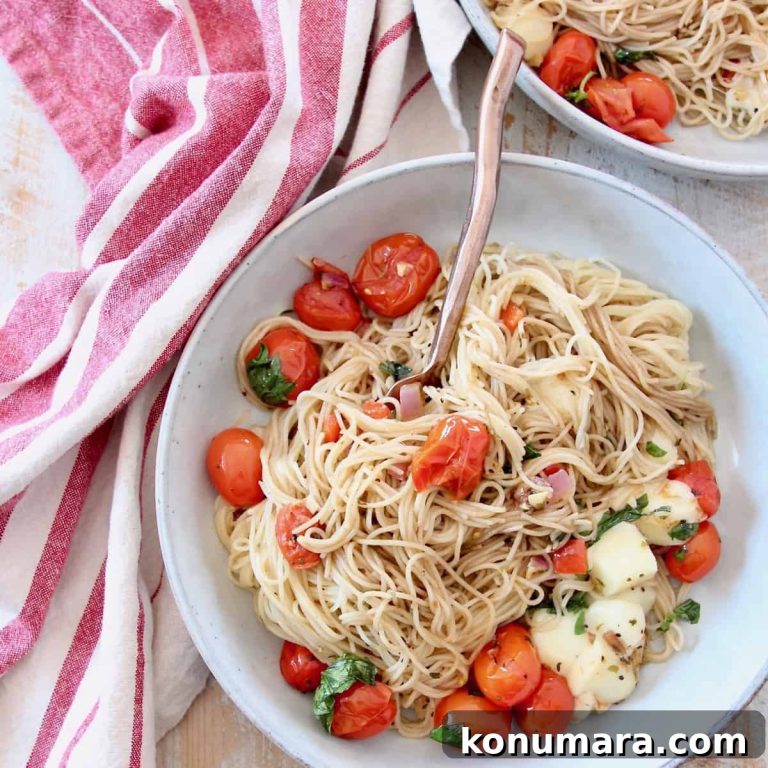 Caprese Pasta with Cherry Tomatoes, Mozzarella and Basil
